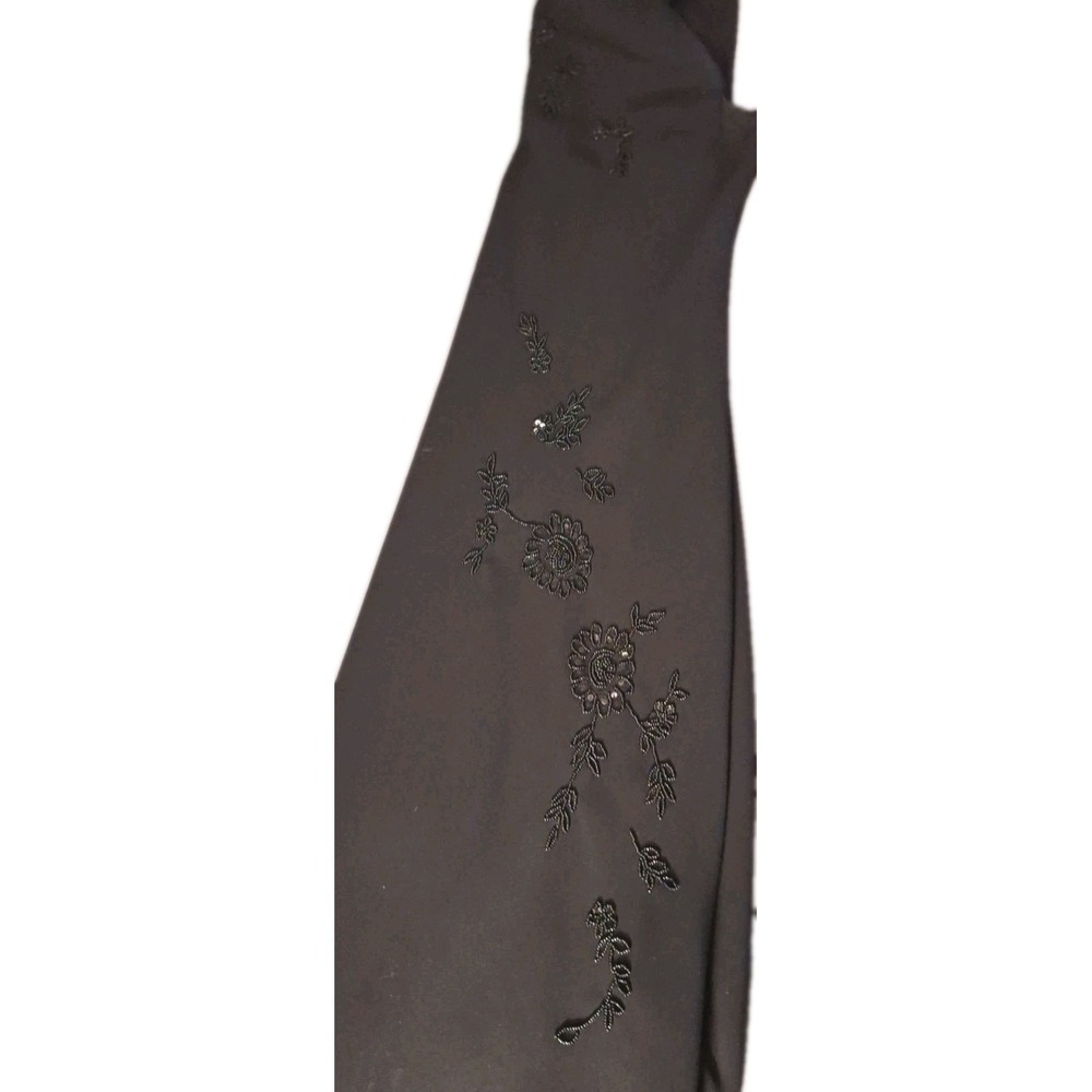 Jones New York Dress W-14 Black Beaded Sequin Sleeveless Midi Sheath Dress 0059 - Picture 5 of 5
